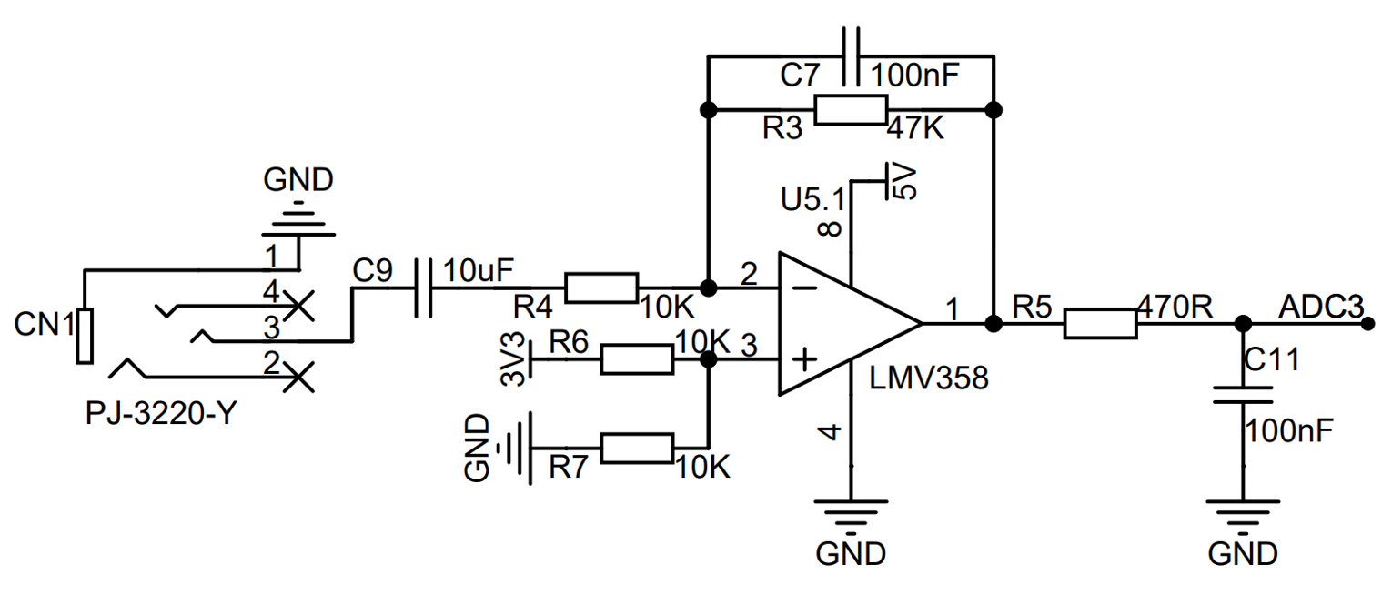图 3‑20 输入信号调理电路